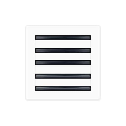 - 10x10 Modern AC Vent Cover - Decorative White Aluminum Air Vent - Standard Linear Slot Diffuser - Heating and Cooling Register Grille for Ceiling, Walls & Floors - Texas Buildmart