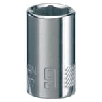 1/4-in Drive 9mm 6 Point Shallow Socket
