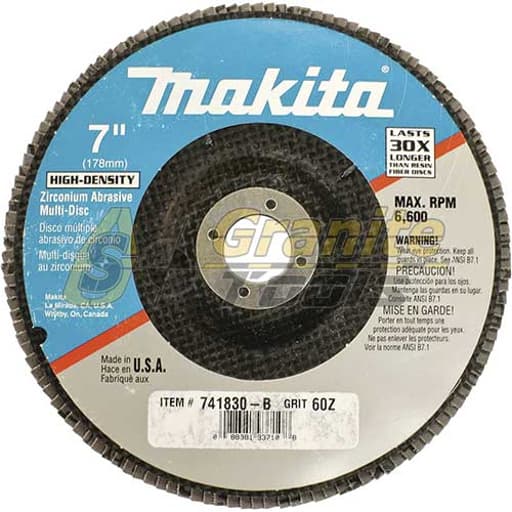 7" x 7/8" Multi-Disc, 60 Grit, Flat Type 27