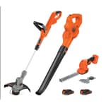 20V MAX Cordless Combo Kit: String Trimmer/Edger, Hedge Trimmer and Sweeper