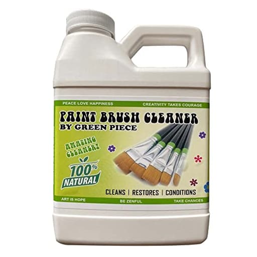 ® Paint Brush Cleaner and Restorer for Art Paint Brushes - 100% Natural - Non-Toxic - Wet or Dry Paint - No Chemicals - Oil or Acrylic Paints, Wood and Metal - Amazing Power - 18 Oz