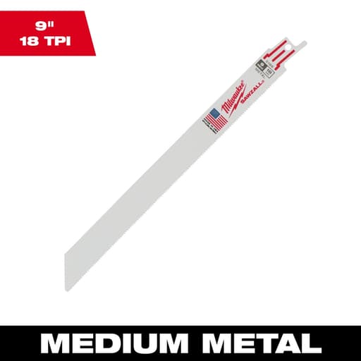 9" 18 TPI Thin Kerf SAWZALL Blades (10 Pk Bulk)