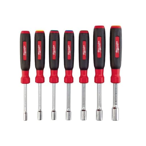 7 Piece Magnetic HollowCore SAE Nut Driver Set
