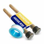 Anode Rod for Hot Water Heater - Magnesium 9.25" Length ¾" NPT - 2 Pack