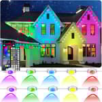 100FT Permanent Outdoor Lights, IP67 Waterproof,for House Roof, Christmas, Holiday, Party, Daily Lighting, Smart RGB Outdoor Lights with Remote APP Control & DIY Scenes