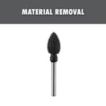 Coarse Flame Material Removal Burr