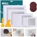 Drywall Repair Kit 20 Pack Aluminum Wall Repair Patch Kit, 2/4/6/8 inch Fiber Mesh Over Galvanized Plate, Dry Wall Hole Repair Patch Metal Patch with Extended Self-Adhesive Mesh