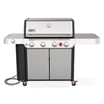 Genesis S-435 Natural Gas Grill for Outdoor Cooking, 4 Burners and 1 Side Burner, Stainless Steel