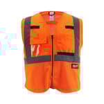 Class 2 High Visibility Orange Mesh Safety Vest - 4XL/5XL
