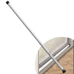 Sliding Door Security Bar，17.7-50.5inch Adjustable Locking Window Safety Bar with Rubber Tips,Diameter 1inch Window Security Bar for Home Apartment Travel