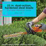 Electric Hedge Trimmer, 22-inch