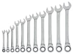 Metric Ratcheting Combination Wrench Set