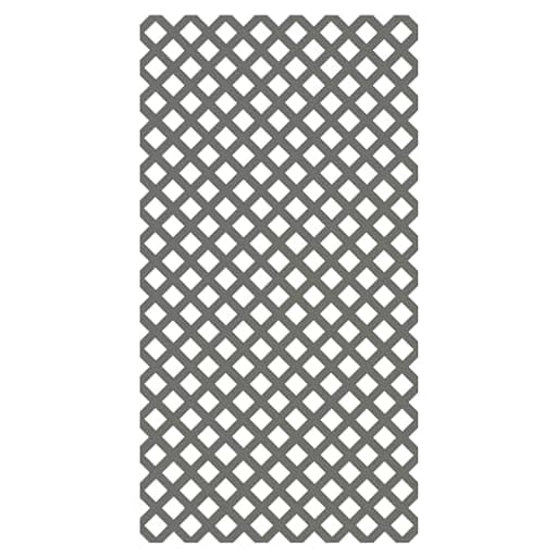 4 ft. x 8 ft. Nantucket Gray Garden Vinyl Lattice