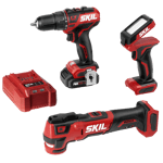 Brushless 12V 3-Tool Combo Kit: Drill Driver, Multi-Tool & Area Light