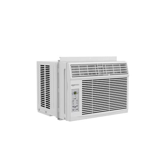 6000-BTU Window Air Conditioner, Up to 250 Sqf, Window AC Units with Cool and Fan Functions, Washable Filter, Adjustable Window Kit, Digital Temperature Display, Remote Control, White
