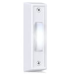 1 Piece Lighted Doorbell Button, Wall Mounted Garage Door Opener Switch with LED Light Compatible with Most Wire Doorbell Chimes, Transformer, Ringers, Buzzers