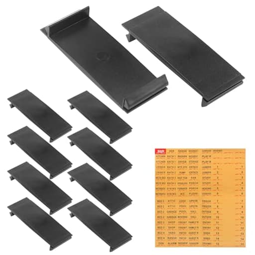 Breaker Filler Plate for 1 Inch Load Center Flush Cover, with Electrical Panel Labels and Fuse Box Stickers for Universal Circuit Breaker Panel Cover 10-Pack