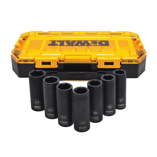 1/2 in. Drive Metric Impact Socket Set (7-Piece)