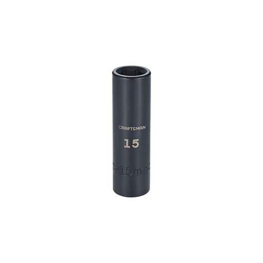 1/2-in Drive 15mm Metric Deep Impact Socket
