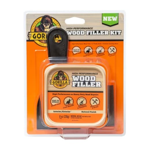 All Purpose Wood Filler Wood Repair Kit with Putty Knife and Sanding Block