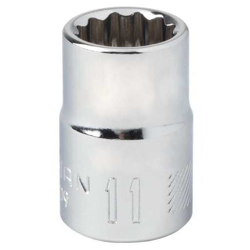 11 mm X 3/8 in. drive Metric 12 Point Standard Socket