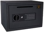 Drop Safe - Digital Compact Steel Money Security Box with Keypad - Deposit Cash Easily – For Home or Business by Paragon Safe - Black, .54 Cubic Feet