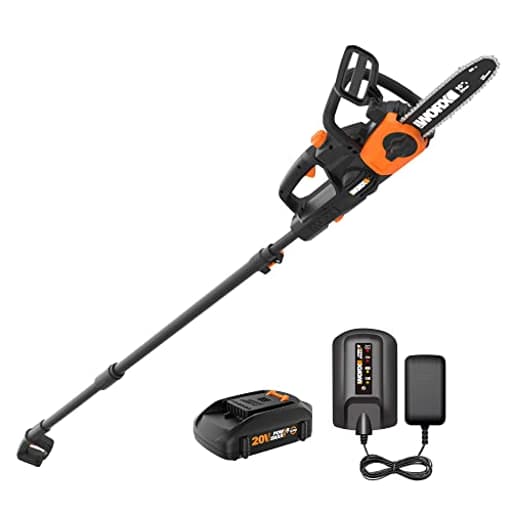 WG323 20V Power Share 10" Cordless Pole/Chain Saw with Auto-Tension