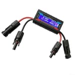 200 Amp Watt Meter Power Analyzer For Solar Panels Or Wind Turbines System, 150A 200A Aircraft Power Meter Solar Tester With Photovoltaic Connector
