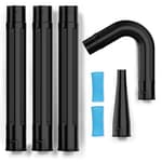 Gutter Cleaning Tools for 2-1/2 in. Wet/Dry Vacuum Cleaner, Shop Vacuum Hose Attachments for Cleaning or Blowing Debris from Gutters, 2-1/2 in. Upgrade Lockout Design Shop Vac Accessories
