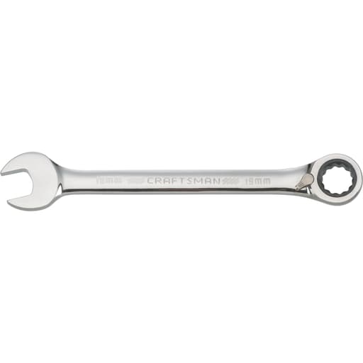 19mm 72 Tooth 12 Point Metric Reversible Ratcheting Wrench