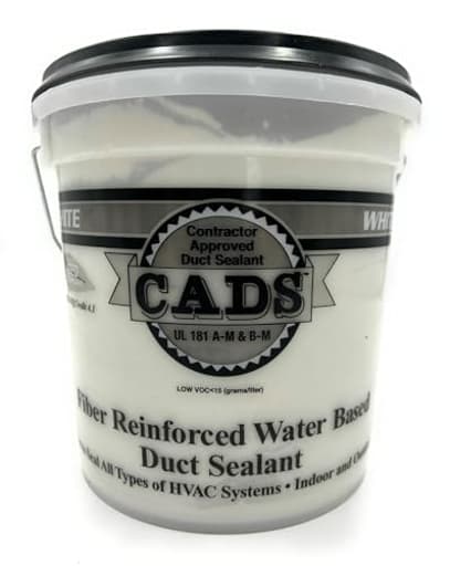 Professional-Grade HVAC Duct Sealant – CADS Fiber Reinforced | Water-Based | UL Listed | 1 Gallon for All Duct Types