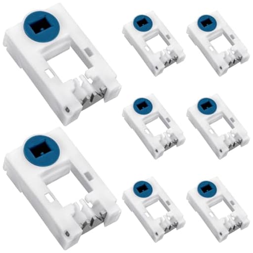 8 Pcs Window Spiral Balance Pivot Lock Shoe Vinyl Window Latch Balance Spring Replacement Parts Accessory for Pull up and Down Sliding