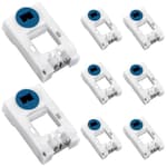 8 Pcs Window Spiral Balance Pivot Lock Shoe Vinyl Window Latch Balance Spring Replacement Parts Accessory for Pull up and Down Sliding