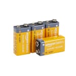 4-Pack 9V Alkaline Batteries, 5-Year Shelf Life - for Smoke/CO Detector, Electronics & Audio