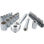 1/4-in Drive 6 Point SAE Mechanics Tool Set