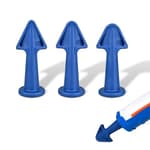 Caulk Tip Tool Caulking Tips Set with Nozzle Adapter Silicone Caulk Applicator Tools Reusable Nozzles for Finishing Grout and Sealant Caulk Gun Accessories for Easy Application 6.5R 10R 13R