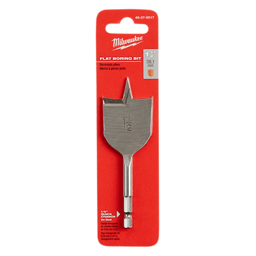 1-1/2" x 4.5" Flat Boring Bit