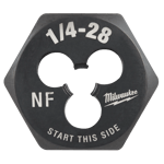 1/4"-28 NF 1-Inch Hex Threading Die