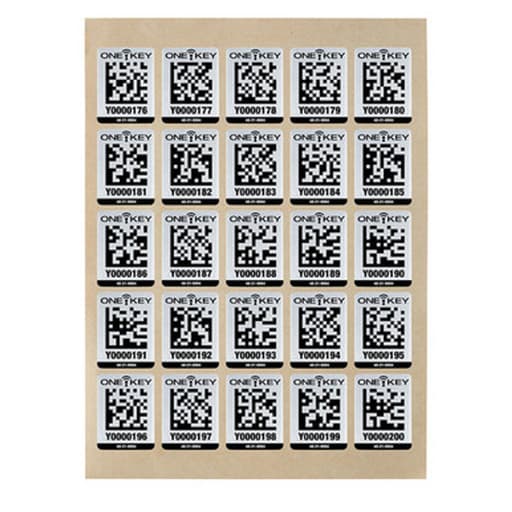 ONE-KEY Asset ID Tag – Lg. Metal Surface