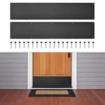 2 Pcs Door Kick Plates - 6 x 34 Inches Kick Plates for Exterior Interior Doors Protection Decor, 1.5mm (1/16 Inch) Thickness Rectangular Aluminum Door Push Plate