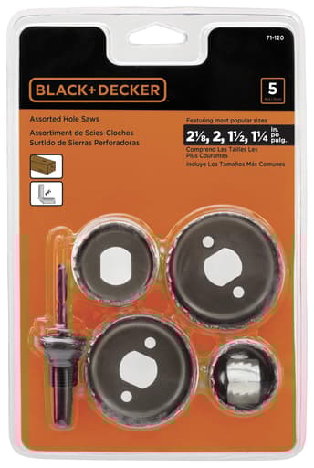 General purpose 5-piece hole saw set