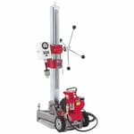 Diamond Coring Rig with Large Base Stand, Vac-U-Rig Kit and Meter Box