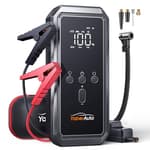 9-in-1 Jump Starter with Air Compressor 5500A 150PSI Portable Car Battery Jump Starter (9L Gas/8L Diesel), 12V Jump Box Car Battery Jumper Starter Portable with Jumper Cables, 160W DC Out