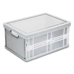 10 Quart Plastic Storage Bins With Lids, Clear Foldable and Stackable Containers Organize,Classroom Organization Tools