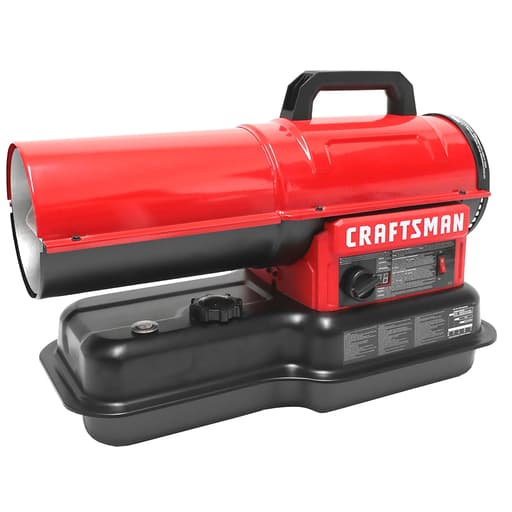 80,000 BTU Forced Air Kerosene Diesel Construction Portable Heater