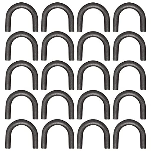 20 Pack 1/2" Thick Weld-on Steel D-Ring Rope Hook Chain Tie Down D Ring for Trucks Trailers