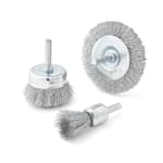 3-Piece Wire Brush Set for Drill/Drivers