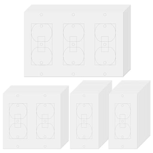 30 Pcs Electrical Outlet Insulation Pads,Draft Sealers,Foam Gasket for Electrical Outlet Plates, Wall Insulation Gasket for Switch Covers,Switch Plate