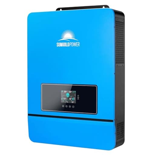 SUNGOLDPOWER 10000W 48V Solar Inverter, Built-in 2 MPPT Solar Controllers, Max 200A Battery Charging, AC Input/Output 120V/240V(settable),Pure Sine Wave Inverter(WiFi and BMS COMM) UL1741