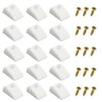 15 Pcs Plastic Cabinet Drawer Bumpers, Drawers Slide Spacers, Hardware Furniture Drawer Slide Bumper for Roll Out Shelves, Pull Out Shelf for Pantry, Cabinets Sliding Door Hardware